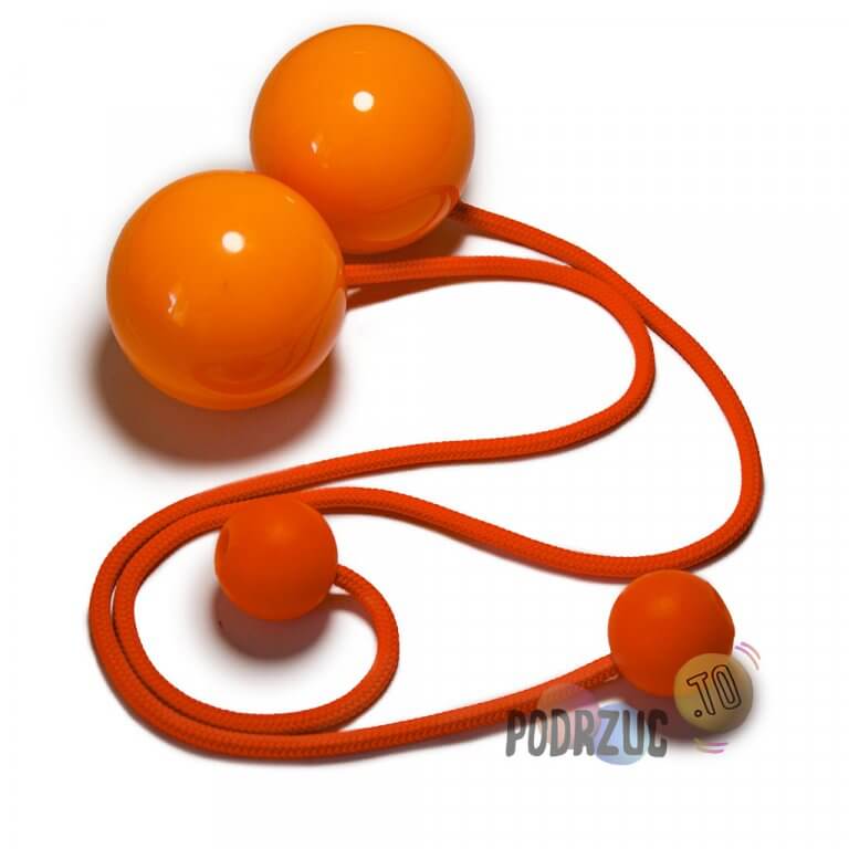 Poi Kontaktowe Play Juggling 80mm pomarańczowe Podrzuc.to