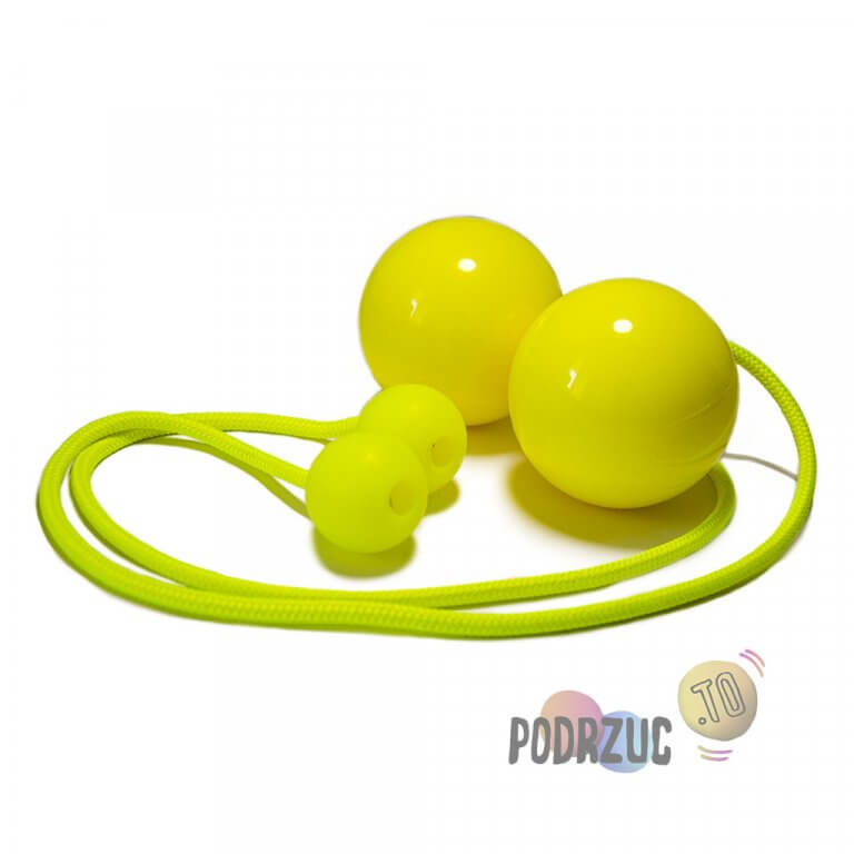 Poi Kontaktowe Play Juggling 80mm żółte Podrzuc.to