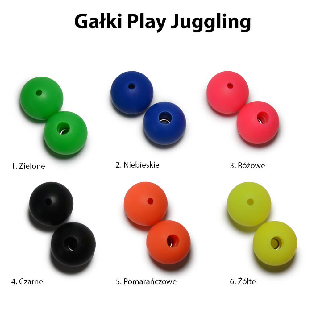 Poi Kontaktowe personalizowane Gałki Play Juggling Podrzuc.to.