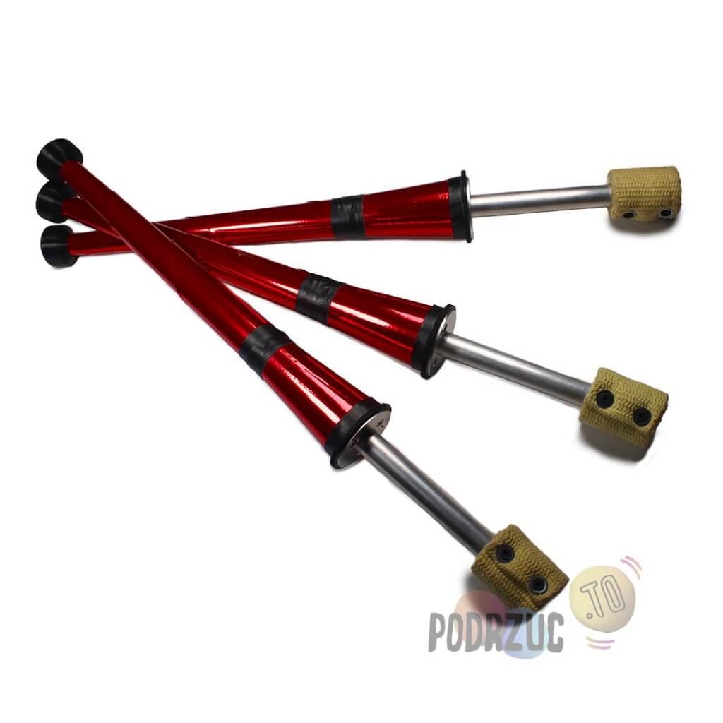 Maczugi ogniowe fireshow Jakub Długosz Czerwone Juggling Clubs