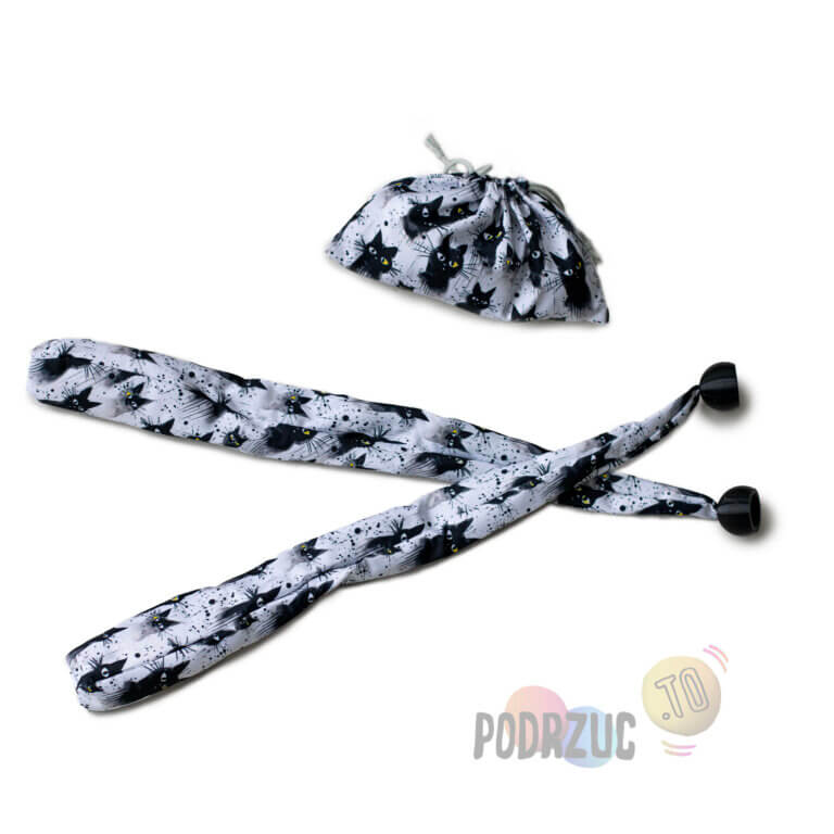 Poi Treningowe Specjalne trzy panelowe Podrzuc.to koty skarpetki sock poi Kropki w ciapki