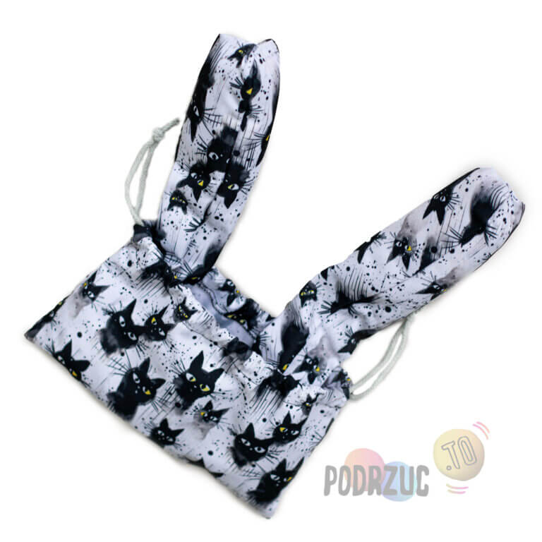 Poi Treningowe Specjalne trzy panelowe Podrzuc.to koty skarpetki sock poi Kropki w ciapki całe2
